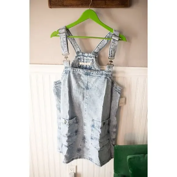 Free People We The Free Overall Smock Mini Top Large NWT - Picture 2 of 4